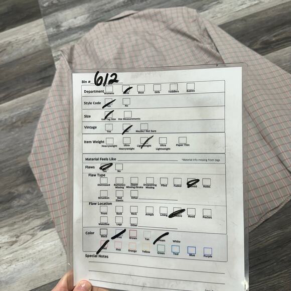 Untuckit Kuleto Cream Red‎ Gray Mens L Slim Fit Glen Check Plaid Button Up Shirt - Picture 9 of 9